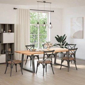 vidaXL Πόδια Τραπεζαρίας Σχήματος V 2 τεμ. Ανθρακί 90x(72-73,3) εκ. Ατσάλι