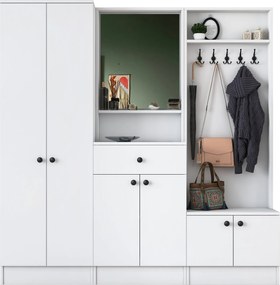 Έπιπλο Εισόδου Λευκό M2 179,4x37,3x182,8