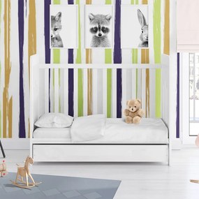 Σεντόνι Βρεφικό Solid 491 White DimCol Λίκνου 80x110cm 100% Cotton