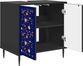 vidaXL Ντουλάπι Μπάνιου MAINZ Μαύρη Δρυς 60 x 40 x 61 εκ