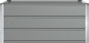 vidaXL Γλάστρα Ανοιχτό γκρι 100 x 100 x 45 cm Ατσάλι