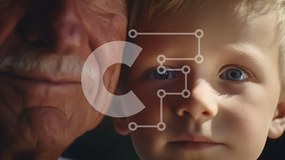 Intra Συλλεκτικό Ξύλινο Παζλ Plywood 4mm - Πορτρέτο ενός αγοριού και ενός ηλικιωμένου άνδρα Σε Ξύλινο Κουτί - Διαστάσεις Puzzle: 10x10 cm – 25 κομμάτια