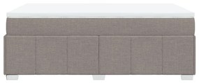 Κρεβάτι Boxspring με Στρώμα Taupe 120x200 εκ. Υφασμάτινο - Μπεζ-Γκρι