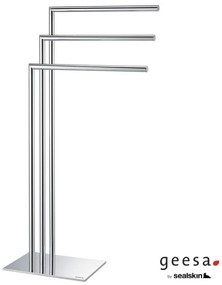 Geesa SHIFT Επιδαπέδια πετσετοκρεμάστρα 3 θέσεων 49x20x90εκ Chrome