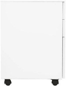 vidaXL Αρχειοθήκη Φορητή Λευκή 39 x 45 x 60 εκ. Ατσάλινη
