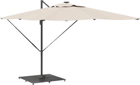 vidaXL Βάση ομπρέλας Σκούρο γκρι 100 x 100 x 4 εκ. Ατσάλι