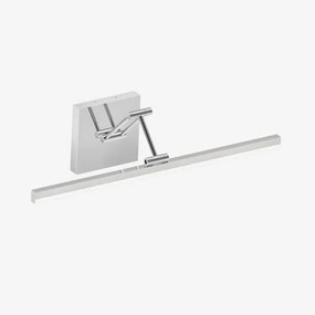 Απλίκα Φωτιστικό Μπάνιου LED 14W Νίκελ IP44 3CCT 60cm Arte Illumina Aura 144-80523 Eurolamp-144-80523-Νίκελ Ματ 144-80523