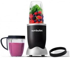 Μπλέντερ Nutribullet NB606B, 600W, 500/700 ml, 20000 rpm, διακόπτης πάγου, χωρίς BPA, Μαύρο