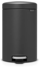Brabantia 649741 Κάδος Απορριμμάτων Πλαστικός NewIcon 12L, Mineral Infinite Grey