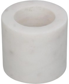 Κηροπήγιο ArteLibre Λευκό Μάρμαρο 6.5x6.5x5.5cm