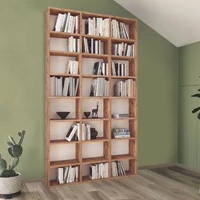 Βιβλιοθήκη Fyodor Megapap χρώμα pine oak 102x16x178εκ.