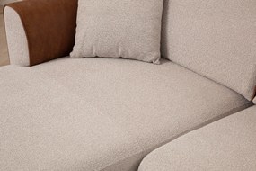 Corner Sofa-Bed Aren Left - Beige, Cinnamon Beige
Cinnamon