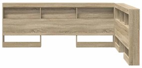vidaXL Κεφαλάρι Αποθήκης με ράφι Δρύς Sonoma 160 cm Επεξεργασμένο ξύλο