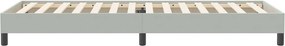 vidaXL Box Spring κρεβάτι χωρίς στρώμα ανοιχτό γκρι 100x220 εκ.