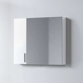 Καθρέφτης SIENA WHITE 75 3MSI075GL0W με ντουλάπια 75x14x65cm 3MSI075GL0W