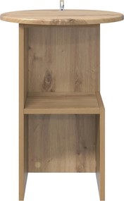 vidaXL Τραπεζάκι Πλευράς Artisan Δρυς Ø 39,5 x 55 εκ.