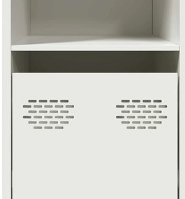Sideboard Λευκό 135x39x73,5 cm Ατσάλι ψυχρής έλασης - Λευκό