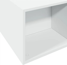 vidaXL Πλαίσιο Κρεβατιού Λευκό 135x190 εκ. από Επεξεργασμένο Ξύλο