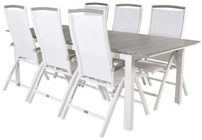 Σετ Τραπέζι και καρέκλες Dallas 3029, Polyξύλο, Ύφασμα | Epipla1.gr
