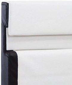 vidaXL Πλαίσιο Κρεβατιού με LED Λευκό 160x200 εκ. από Συνθετικό Δέρμα