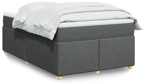 ΚΡΕΒΑΤΙ BOXSPRING ΜΕ ΣΤΡΩΜΑ ΣΚΟΥΡΟ ΓΚΡΙ 120X190 ΕΚ ΥΦΑΣΜΑΤΙΝΟ 3285360