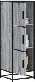 vidaXL Highboard Grey Sonoma Κατασκευασμένο ξύλο και μέταλλο