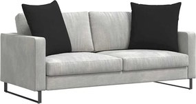 vidaXL Μαξιλάρι Καναπέ 2 pcs Μαύρο 80 x 80 cm ύφασμα