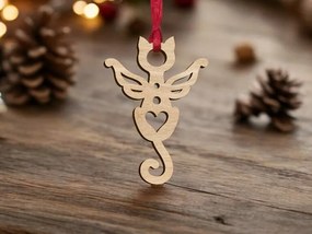 Σετ των 3 Intra απο ξύλο plywood 3mm-4mm πάχος – Χριστουγεννιάτικο στολίδι αναμνηστικού γάτας 25x25 cm INTRAVECTRY-MY545065