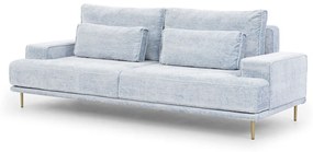 Διθέσιος καναπές Κρεβάτι NICOLE, γαλάζιο 249x93x106cm-BOG9785