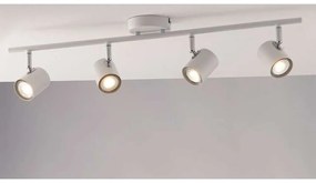 Φωτιστικό Οροφής - Σποτ Zero SPOT-ZERO-4 BCO Ρυθμιζόμενο 4xGU10 70x15cm White Intec Μέταλλο