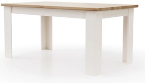 VERNE ΤΡΑΠΕΖΙ KOYZINAΣ 161(210)x90.8x74.5cm Λευκό-Φυσικός Δρυς