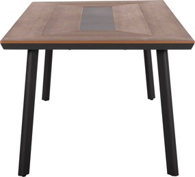 ΤΡΑΠΕΖΙ ΑΛΟΥΜΙΝΙΟΥ TABER ΜΕ POLYWOOD 200X100 ΓΚΡΙ HM5131.12