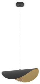 Φωτιστικό Οροφής Κρεμαστό Saceda 390393 Ε27 53x37x150cm Black-Gold Eglo