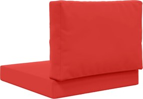 vidaXL Μαξιλάρι Καναπέ Εξωτερικού Χώρου 2 pcs Κόκκινο Πολυεστέρας