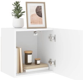 vidaXL Έπιπλα Τηλεόρασης Τοίχου 2 τεμ. Λευκά 40,5x30x40 εκ. Επεξ. Ξύλο