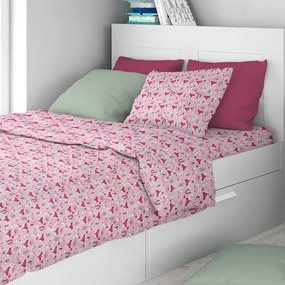 Σεντόνι Μονό Επίπεδο + Μαξιλαροθήκη (Σετ) Dimcol 525 Fox Pink