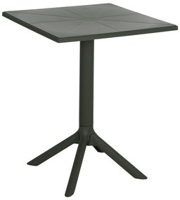 ΤΡΑΠΕΖΙ ΠΟΛΥΠΡΟΠΥΛΕΝΙΟΥ ΤΕΤΡΑΓΩΝΟ TERRIN DARK OLIVE 60,5x60,5x76,5Υεκ.