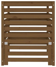 vidaXL Κομποστοποιητής Καφέ Μελί 82,5x82,5x99,5 εκ. Μασίφ Ξύλο Πεύκου