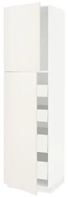 METOD/MAXIMERA ψηλό ντουλάπι με 2 πόρτες/4 συρτάρια, 60x60x220 cm 894.684.95