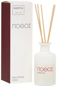 Αρωματικό Χώρου Με Sticks Mood 25 Πόθος 100ml Wines Kentia Γυαλί