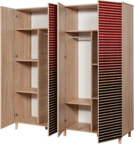 Τετραφυλλη Ντουλαπα Δρυς Sonoma IMAJ 52x180x192