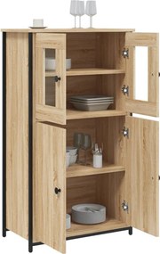 vidaXL Ντουλάπι Sonoma Δρυς 62 x 32 x 106,5 εκ.από Επεξεργασμένο Ξύλο