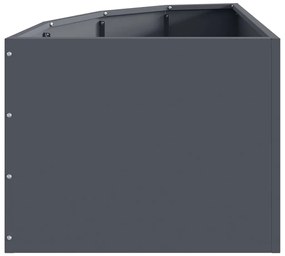 vidaXL Γωνιακό Ροδόδεντρο Ανθρακί 45 x 45 x 35 cm Ατσάλι