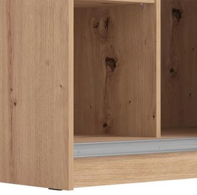 Ντουλάπα Mondego με Καθρέφτη 220 OG Artisan - Λευκή Λάκα 217x62.5x210 εκ. 217x62.5x210 εκ.