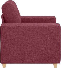 vidaXL Πολυθρόνα-Καναπέ Κόκκινη 100 x 78 x 80 εκ. από Ύφασμα