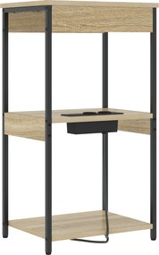 vidaXL Κομοδίνο Δρύς Sonoma 41 x 31 x 76 εκ. Επεξεργασμένο ξύλο