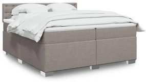 ΚΡΕΒΑΤΙ BOXSPRING ΜΕ ΣΤΡΩΜΑ TAUPE 200X200 ΕΚ. ΥΦΑΣΜΑΤΙΝΟ 3288313