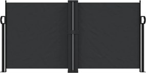 vidaXL Σκίαστρο Πλαϊνό Συρόμενο Μαύρο 120 x 600 εκ.