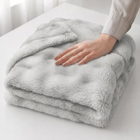 Γούνινη Κουβέρτα Καναπέ (125x150) L-C Mounty Grey 1613093