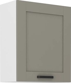 Κρεμαστό ντουλάπι Nelor 60 G 72 1F-Γκρι σπέσιαλ - Λευκό